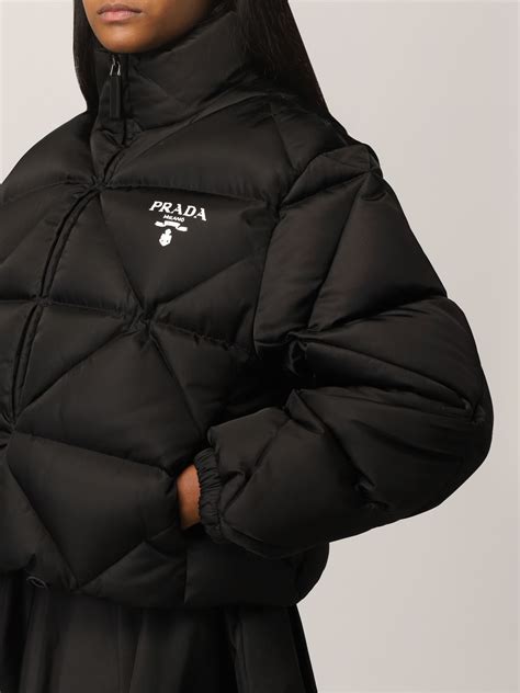 woman prada jacket|Prada nylon jacket women's.